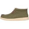 HEYDUDE Hey Dude Wally Mid Waxed Canvas - Scarpe Uomo Slip-On Stivaletti, Olive, 44