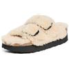 Birkenstock Papillio Arizona Big Buckle Teddy Sandalo da donna, Guscio d'uovo, 40 EU
