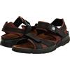Mephisto Mens Shark Fit Brown Leather Sandals 41 EU