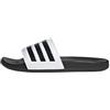 adidas Unisex - Adulto Adilette Comfort Slides, Cloud White / Core Black / Core Black, 39 EU