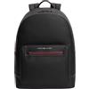 Tommy Hilfiger Uomo Zaino Foundation Backpack con Scomparto per Laptop, Nero (Black), Taglia Unica