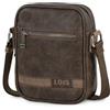 Lois - Borsa A Tracolla Uomo In Pelle Compatta - Design Elegante E Funzionale Per Ogni Giorno - Borsello Uomo Tracolla Pelle Con Tasche Multiple - Tracolla Uomo Piccola Da Viaggio E Lavoro, Marrone