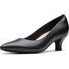 Clarks Décolleté Kepley Vine Donna, Pelle nera, 7 Wide