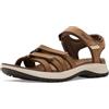 Teva W Tirra Sport Sandali in pelle 1177511-BLK, sandali da donna, nero, marrone, 40 EU
