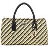 GUESS Simona Satchel Bag Natural/Black