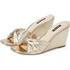 NINE WEST Nikhil, Sandali con Zeppa Donna, Oro 788, 37.5 EU