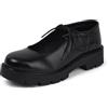 Kickers Scarpe da Donna Kori Mary Jane in Pelle con Lacci, Nero, 42 EU