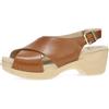 Dansko Sloane - Elegante sandalo da donna, leggero con supporto per arco plantare aggiunto, suola in poliuretano resistente per una lunga durata e comfort, marrone chiaro, 9.5-10
