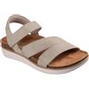 Skechers Sandalo Piatto da Donna Lifted Comfort, Grigio Talpa, 36