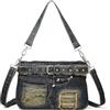 YeFine Borsa Blue Jean Casual Gonna Blu, 10.24x3.15x6.9 cm, Borse Piccole A Tracolla