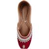 Generic EthnicVibes Punjabi Jutti Phulkari Impreziosito Donne Indiane Partito Mojari Pance Piatto US Taglia 5-10 DLY per Festa di Nozze