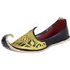 Generic Uomini Kolhapuri Jutti Mojari Ethno Indian Khussa Scarpe basse US 40-12 (Multicolore), Nero oro, 43 EU