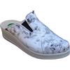 Sanital Light 4306 Gel - Ciabatta Donna in Pelle Comfort per Alluce Valgo, Soletto Anatomico con Gel Ammortizzante al Tallone - Fiori 39