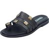 IGI&Co 1184500 Vitello Nero Sandali per Donna in Pelle con Tacco Basso (Taglia 36)