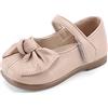 MASOCIO Ballerine Bambina Scarpa Eleganti Mary Jane Comunione Cerimonia Scarpine Primi Passi Bimba Principessa Scuola Taglia 35 Rosa