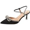 Generico Scarpe Con Tacco Donna Comode Estivi Sandalo Tacco Medio Con Adjustable Strappo Eleganti Antiscivolo Aperte Scarpe Tacco Alto Sposa Classici Slingback Sexy Tacchi Cerimonia Nuovi Decollete High Heels