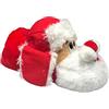 Generico Pantofole Natalizie peluche Unisex Babbo Natale calde Moppine Renna Idea Regalo per adulti e bambini