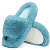 Chantomoo Pantofole da Donna in Memory Foam, per Camera da Letto, in Peluche, Comode, Foderate in Finta Pelliccia, Suola Antiscivolo, Pantofole Regalo alla Moda, Verde Avocado 40/41 EU
