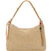 Desigual borsa a tracolla Half Logo Raffia Leiria Bag Natural beige