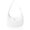 Babysun Mini borsa a tracolla da donna in nylon a mezzaluna borsa a tracolla ascellare borsa a tracolla da donna piccola borsa tote, Bianco-4L