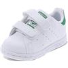 adidas Stan Smith CF I, Sneaker Unisex - Bambini e ragazzi, Ftwr White/Ftwr White/Green, 26 EU