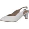Caprice décolleté da Donna in Pelle, Bianco (White Nappa), 37,5 EU