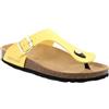 GRÜNLAND il benessere è naturale Grunland CC4015 GIALLO infradito eco pelle con fodera in tessuto e sottopiede scamsosciato (numeric_36)