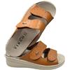 VIRGO FIRENZE Ciabatte Donna con Regolazione a Doppio Strappo e Plantare Estraibile in Vera Pelle - Comfort e Supporto Ideale, cuoio, 40