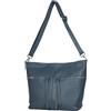 AMBRA Moda GLX36 - Borsa a tracolla da donna in vera pelle con cerniera