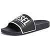 Diesel Sa-valla, Pantofole aperte sul retro Uomo, Multicolore (Black/Star White/Orange Fluo H7325/P0316), 42 EU