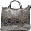 Laura Biagiotti Borsa Donna Linea Arcade, Pelle Sintetica Verniciata, Stampa LB, Manici Doppi e Tracolla Rimovibile, Dimensioni 30x12x22 cm, Accessori Oro ART.LB25W-250-1 (METAL)
