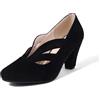 elerhythm Scarpe da donna Mary Jane con tacco vintage, stile Gatsby anni 1920, pumps con punta chiusa, anni 1950, scarpe vittoriane, Nero 3, 38 EU