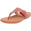 Fitflop Gracie Rubber-buckle Leather Toe-post Sandals, Infradito Donna, Dusky Red Ft9 A70, 36 EU