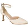 Valleverde Decoltè Donna 19102 in Pelle Crema Modello Casual. Una Calzatura Comoda Adatta per Tutte Le Occasioni. Primavera Estate. EU 37