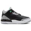 JORDAN 3 RETRO (PS) SUMMIT BIANCO/BLU IDROGENO-LEGGENDA BLU, Nero/Verde Glow-wolf Grigio, 1.5 US Little Kid