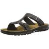 Birkenstock Classic Saragozza Birko-Flor, Sandali da Donna con Cinturino alla Caviglia con Zeppa, Nero, 42 EU Schmal