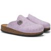 LE TIROLESI - Pantofola Canazei in lana REWOOLY® con sottopiede in pelle e suola in gomma - Made in Italy Taglia 40, Colore Rosa Antico
