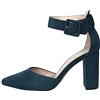 Rio Fiore Scarpe con Tacco, Décolleté Donna, Nere/Bianche/Verde/Rosa/Blu/Lila/Beige/Menta/Fucsia/Rosso, 8.5 cm Tacco Largo, Slingback, Ecopelle/Ecopelle Scamosciato, Cinturino sul Retro, 2062A