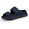 JEBUKTXE Sandali Diabetici Donna Uomo Scarpe Ortopediche Larghe Ciabatte Estive a Strappo Sandali Riabilitativi Apertura per Piedi Gonfi Blu Scuro 45 46