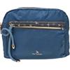 NAJ-OLEARI Borsa Tracolla Donna in Nylon Riciclato, Multitasche, con Cerniera Lampo, Dimensioni 26x18x11 cm, per Lavoro, Viaggio, Tempo Libero Art. 61750 (JEANS)