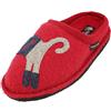 HAFLINGER Flair Cucho Pantofole in Lana Gatto Paprika, Taglia 41