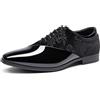 Bruno Marc Scarpe da smoking da uomo, classiche, in velluto, con lacci, stile Caden Oxford