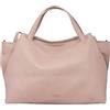 Cheval Firenze Borsa a Mano Algedi, Vera Pelle Made in Italy (Rosa Cipria)