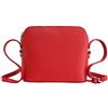 AMBRA Moda GL018 - borsa a tracolla da donna in vera pelle, borsa a spalla piccola da donna (Rosso)