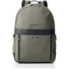 Tommy Hilfiger Zaino Uomo TH Elevated 1985 Backpack Bagaglio a Mano, Grigio (Charcoal Gray), Taglia Unica