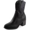 Toocool Stivali donna traforati texani camperos western bassi GR-6658 [nero, 40]