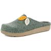 inblu Pantofole ECOFRIENDS Zoccoli Donna con Foglie, Pantofole con Suola e Tomaia da Materiale di Recupero, Menta, 37