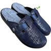 GRÜNLAND il benessere è naturale GRUNLAND Ciabatte Donna Invernali Comode Grafite Tomaia in Elastan e Strappo Regolabile Piedi Sensibili sottopiede soft (blu grafite, Sistema Taglie Calzature EU, Adulto, Donna, Numero, Media, 38)