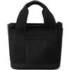 CBLdF Zaino porta pc Piccola Borsa Con Sacca A Strato Con Cerniera Piccola Signora A Spalla Singola Addensata Tela Mobile Borsetto Per Telefono Cellulare-nero Nessun Cinturino