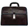 PIQUADRO BLUE SQUARE Borsa da medico in Vera Pelle Mogano CA2007B2/MO